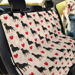 Love Rottweiler Pattern Print Pet Car Back Seat Cover