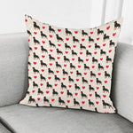 Love Rottweiler Pattern Print Pillow Cover
