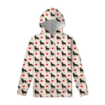 Love Rottweiler Pattern Print Pullover Hoodie