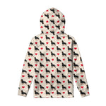 Love Rottweiler Pattern Print Pullover Hoodie
