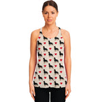 Love Rottweiler Pattern Print Women's Racerback Tank Top