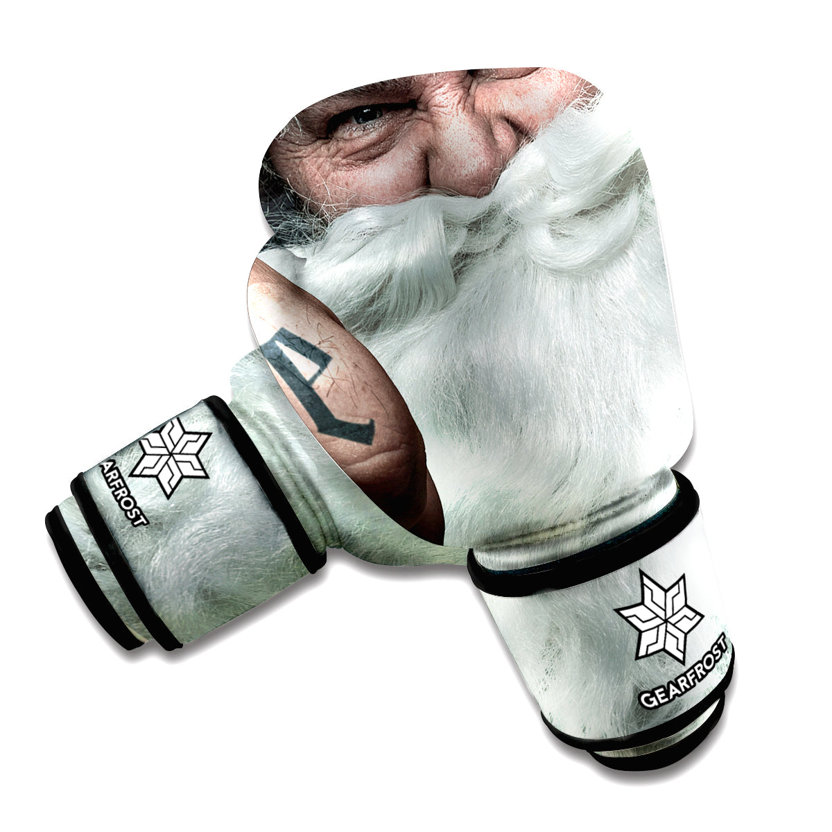 Love Xmas Santa Claus Print Boxing Gloves