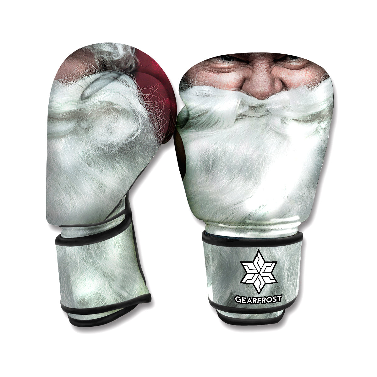 Love Xmas Santa Claus Print Boxing Gloves