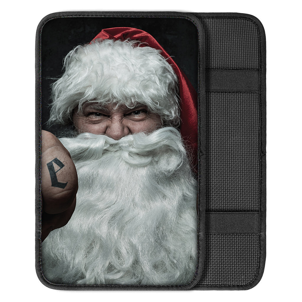 Love Xmas Santa Claus Print Car Center Console Cover