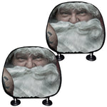 Love Xmas Santa Claus Print Car Headrest Covers