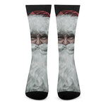 Love Xmas Santa Claus Print Crew Socks