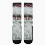 Love Xmas Santa Claus Print Crew Socks