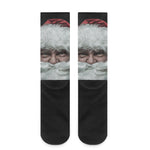 Love Xmas Santa Claus Print Crew Socks