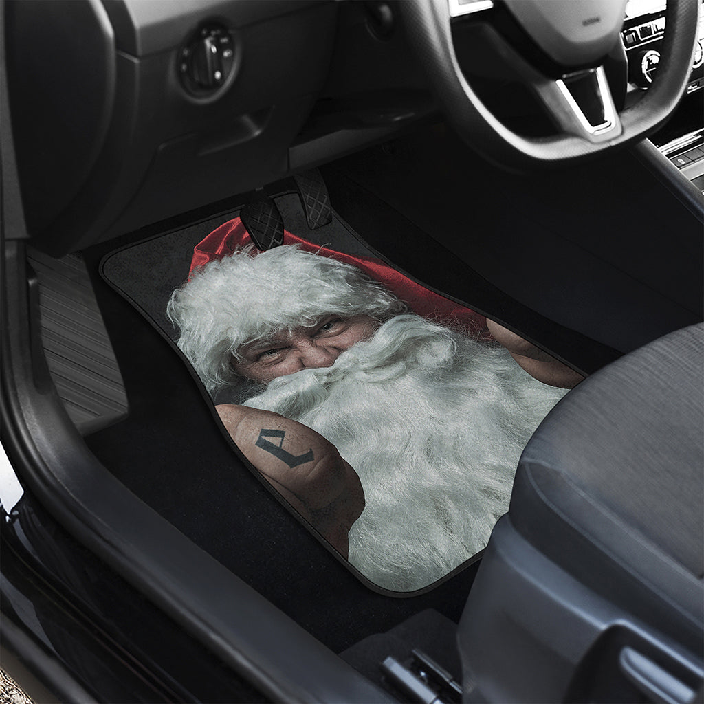 Love Xmas Santa Claus Print Front Car Floor Mats