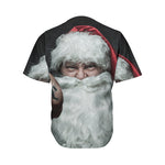 Love Xmas Santa Claus Print Men's Baseball Jersey