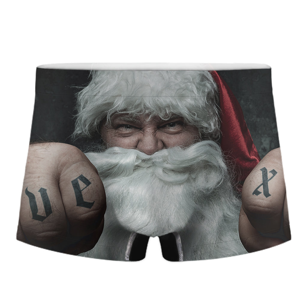 Love Xmas Santa Claus Print Men's Boxer Briefs