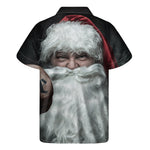 Love Xmas Santa Claus Print Men's Short Sleeve Shirt