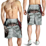 Love Xmas Santa Claus Print Men's Shorts