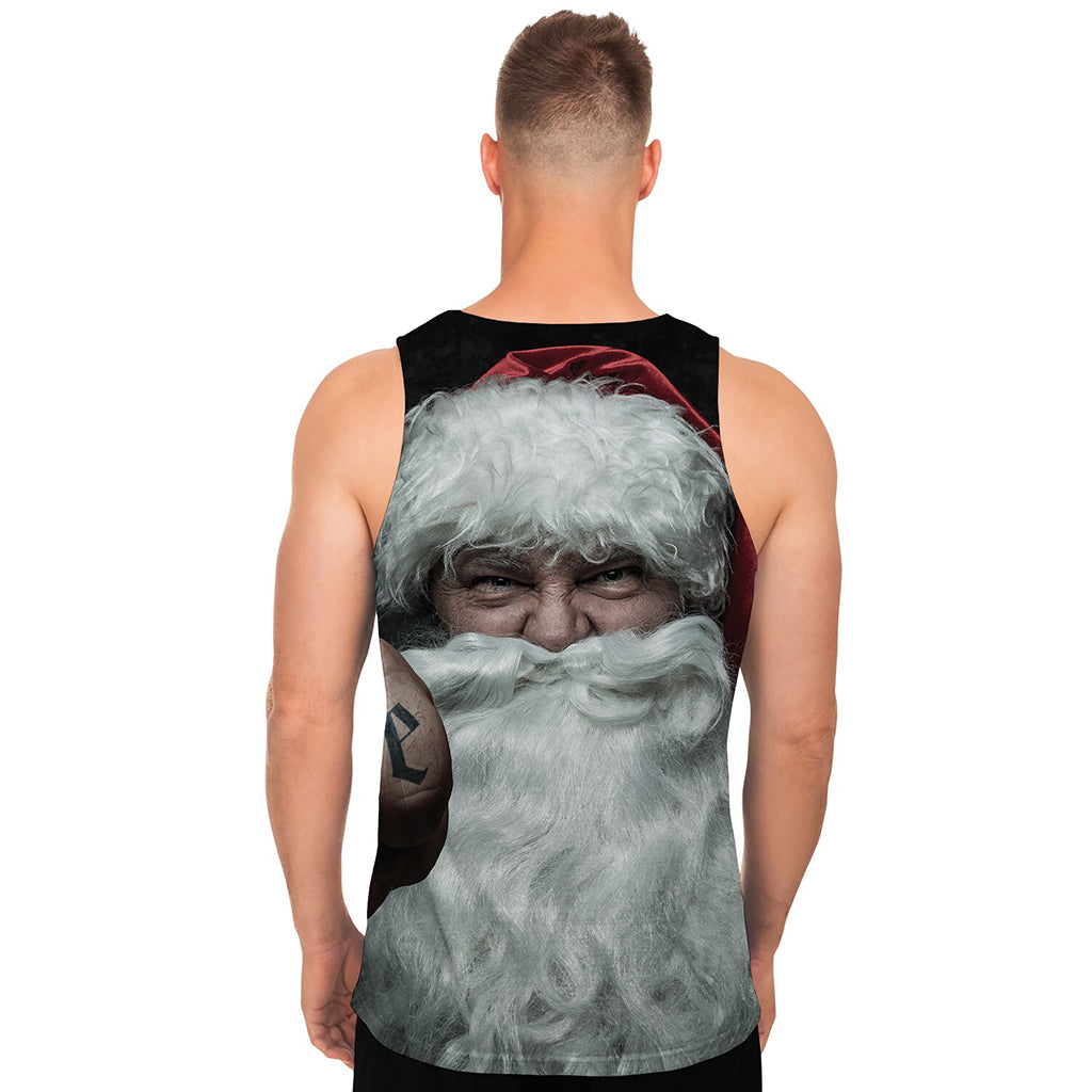 Love Xmas Santa Claus Print Men's Tank Top