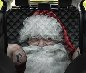 Love Xmas Santa Claus Print Pet Car Back Seat Cover