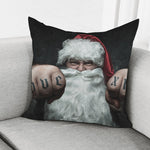 Love Xmas Santa Claus Print Pillow Cover