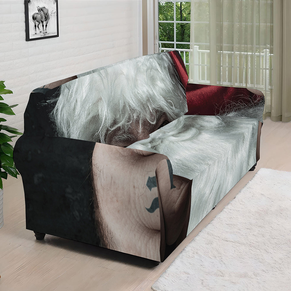 Love Xmas Santa Claus Print Sofa Cover