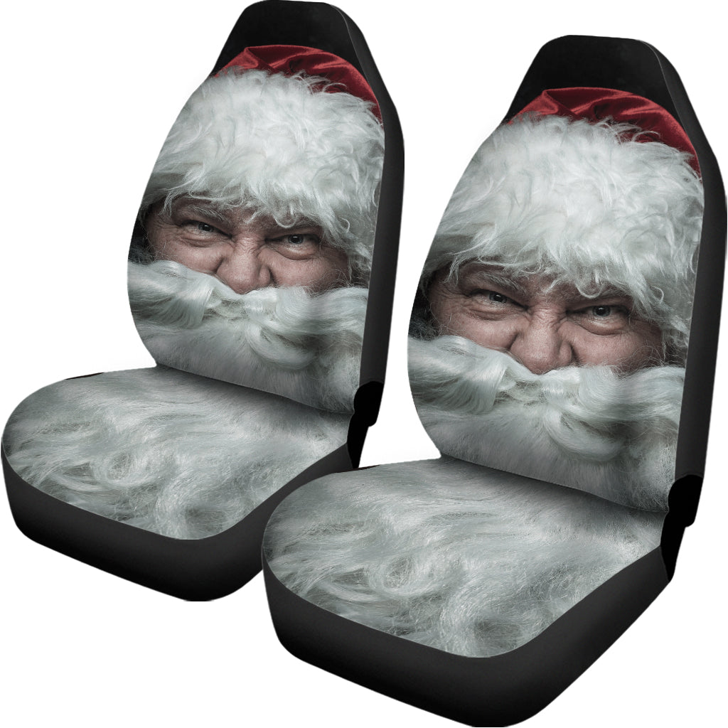 Love Xmas Santa Claus Print Universal Fit Car Seat Covers