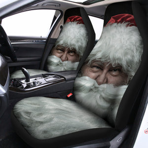 Love Xmas Santa Claus Print Universal Fit Car Seat Covers