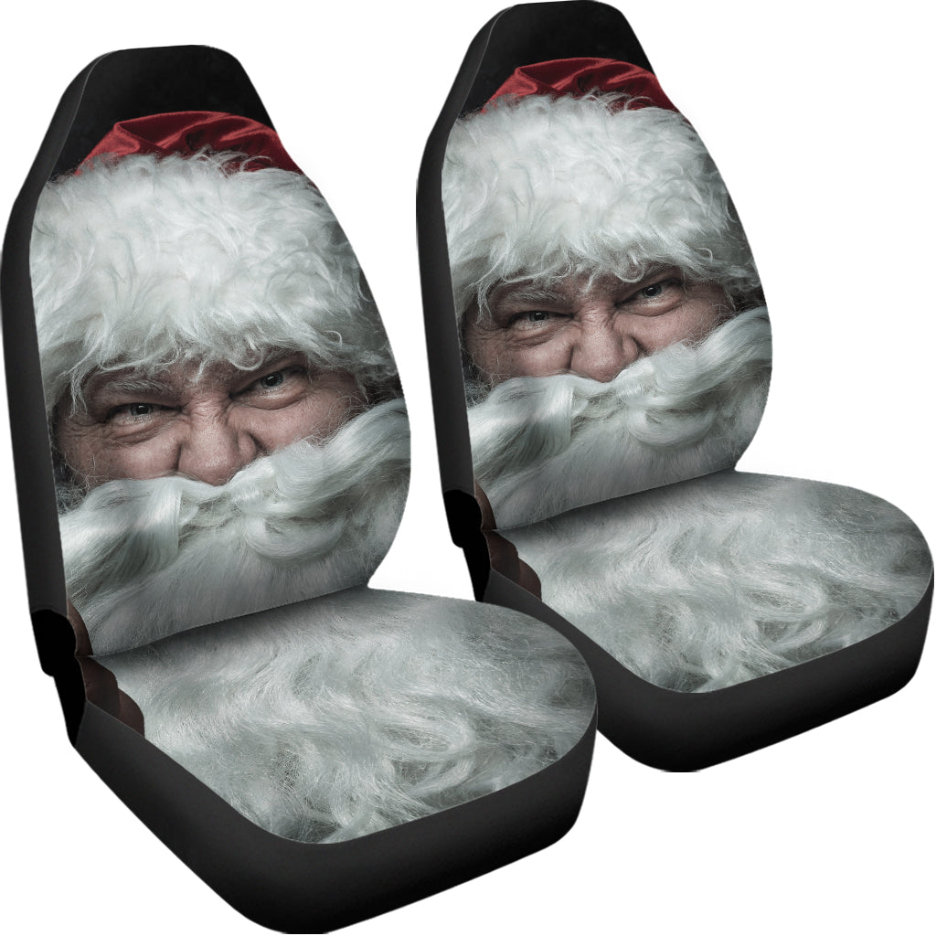 Love Xmas Santa Claus Print Universal Fit Car Seat Covers