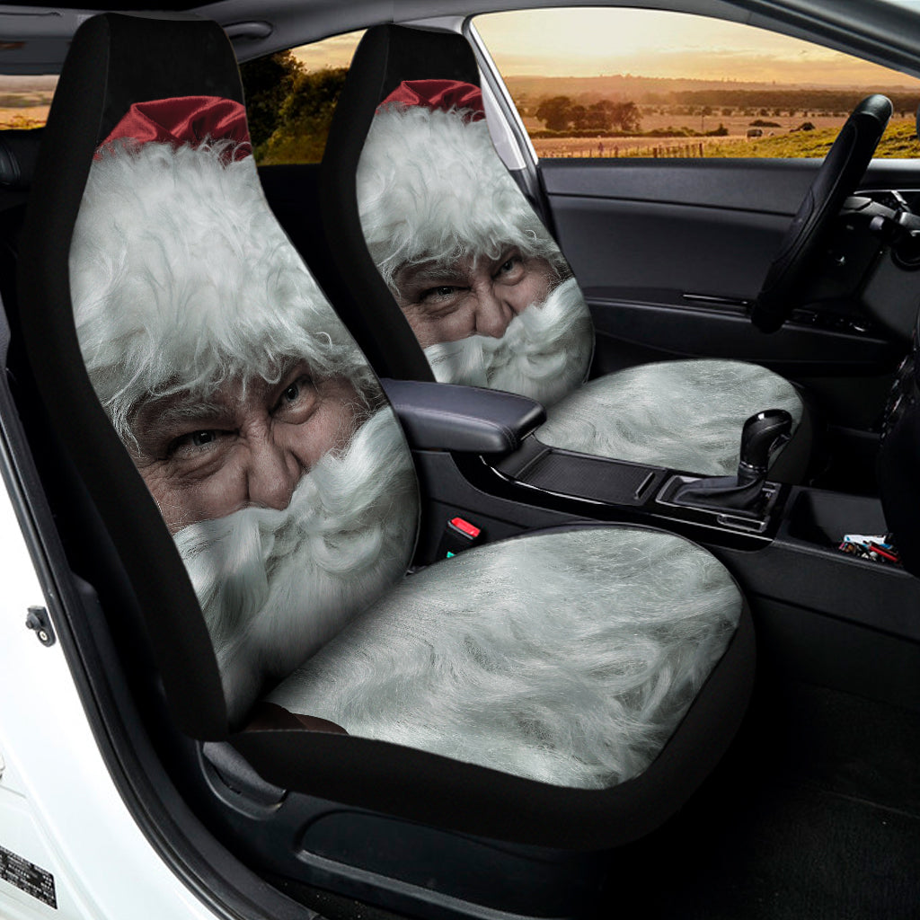 Love Xmas Santa Claus Print Universal Fit Car Seat Covers