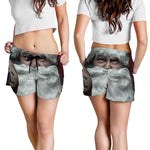 Love Xmas Santa Claus Print Women's Shorts