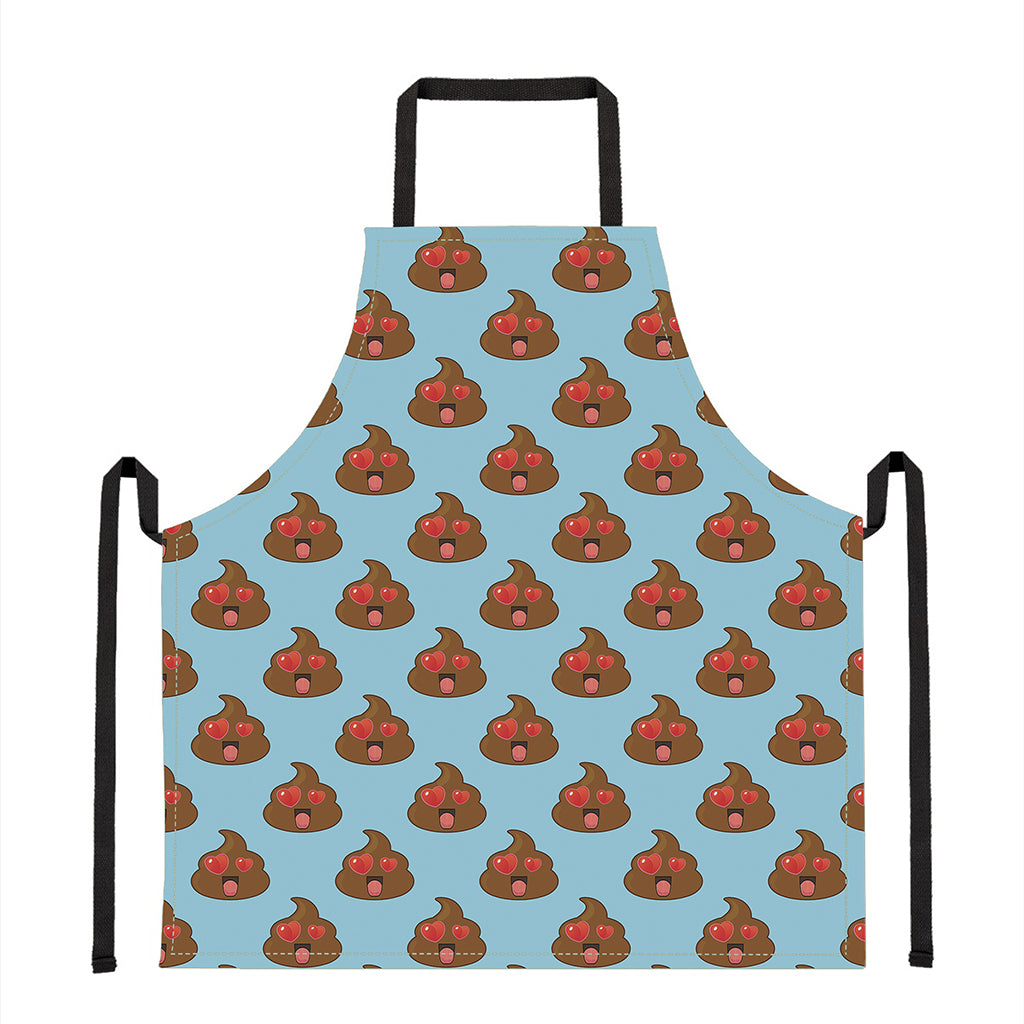 Lovely Poop Pattern Print Apron