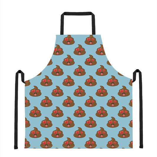 Lovely Poop Pattern Print Apron