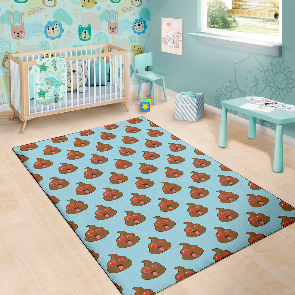 Lovely Poop Pattern Print Area Rug
