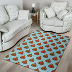 Lovely Poop Pattern Print Area Rug