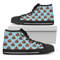 Lovely Poop Pattern Print Black High Top Sneakers