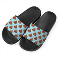 Lovely Poop Pattern Print Black Slide Sandals