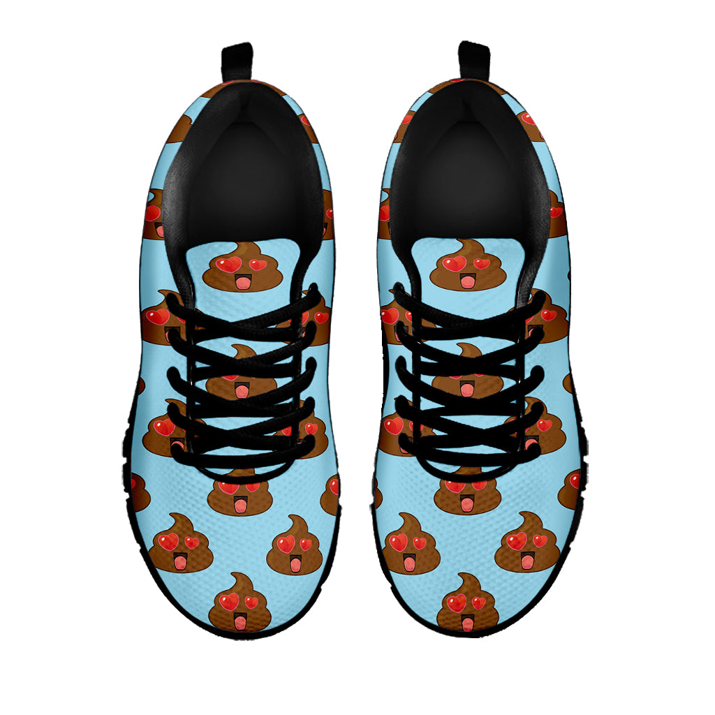 Lovely Poop Pattern Print Black Sneakers