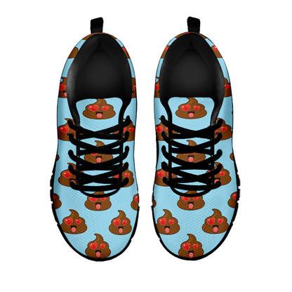 Lovely Poop Pattern Print Black Sneakers
