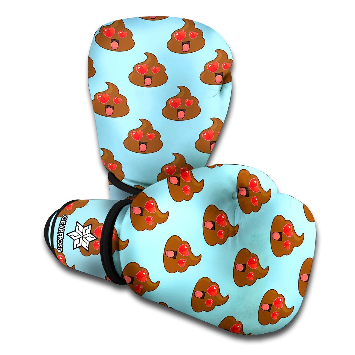 Lovely Poop Pattern Print Boxing Gloves