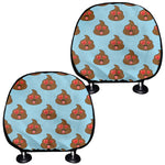 Lovely Poop Pattern Print Car Headrest Covers