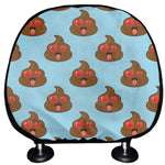 Lovely Poop Pattern Print Car Headrest Covers