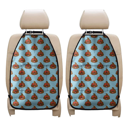 Lovely Poop Pattern Print Car Seat Organizers