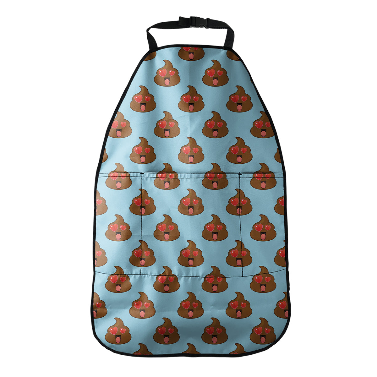 Lovely Poop Pattern Print Car Seat Organizers