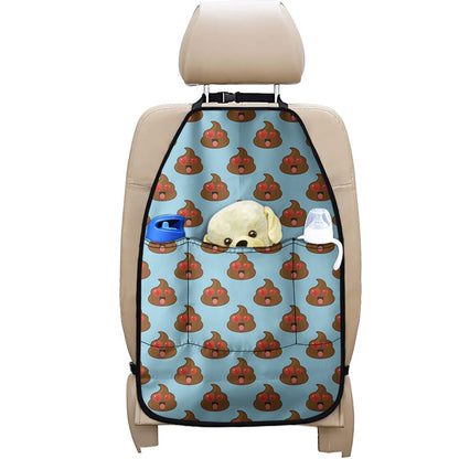 Lovely Poop Pattern Print Car Seat Organizers