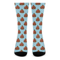 Lovely Poop Pattern Print Crew Socks