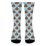 Lovely Poop Pattern Print Crew Socks