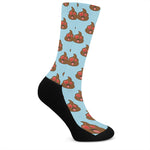 Lovely Poop Pattern Print Crew Socks