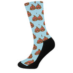 Lovely Poop Pattern Print Crew Socks