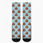 Lovely Poop Pattern Print Crew Socks