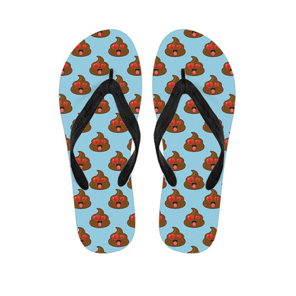 Lovely Poop Pattern Print Flip Flops