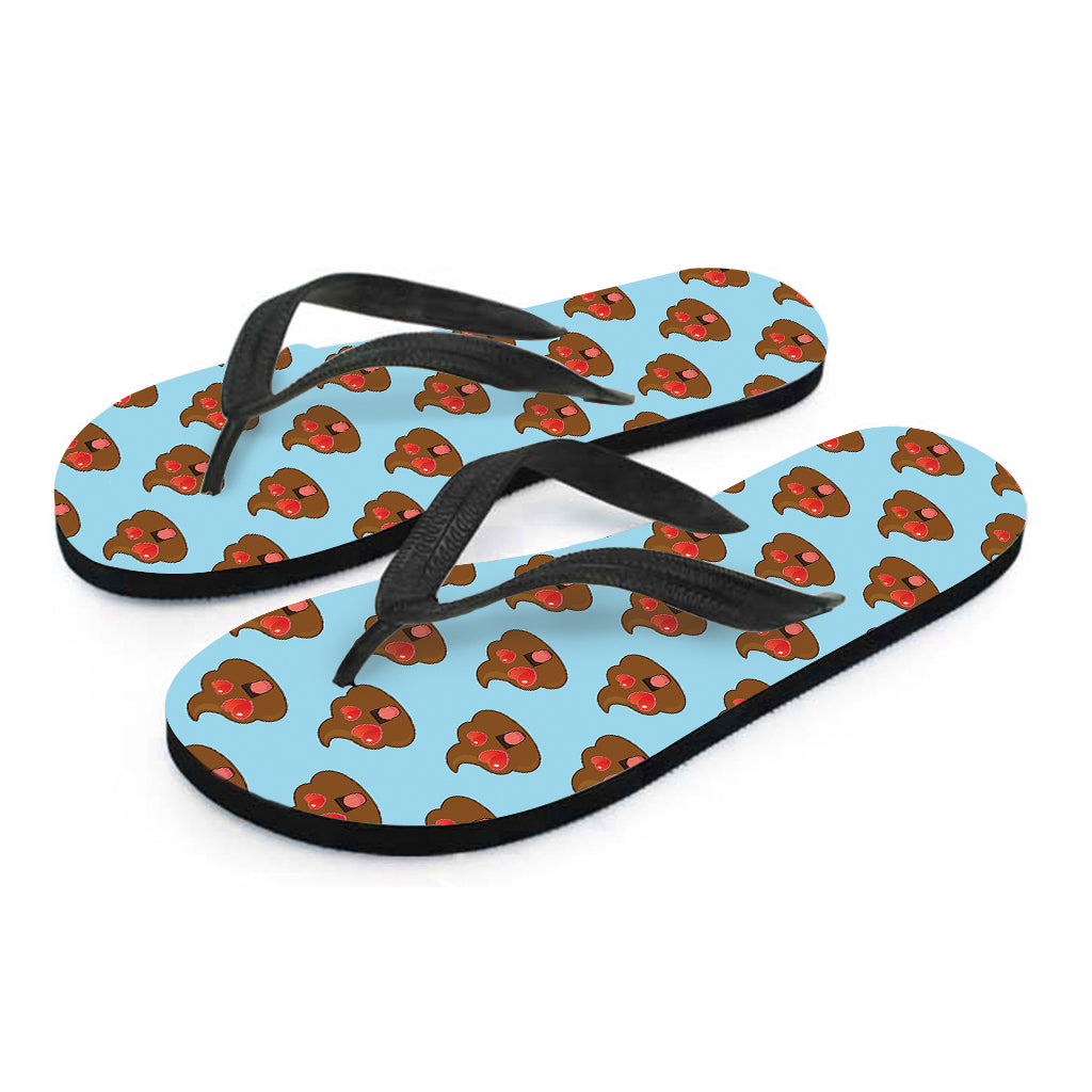 Lovely Poop Pattern Print Flip Flops