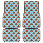 Lovely Poop Pattern Print Front and Back Car Floor Mats