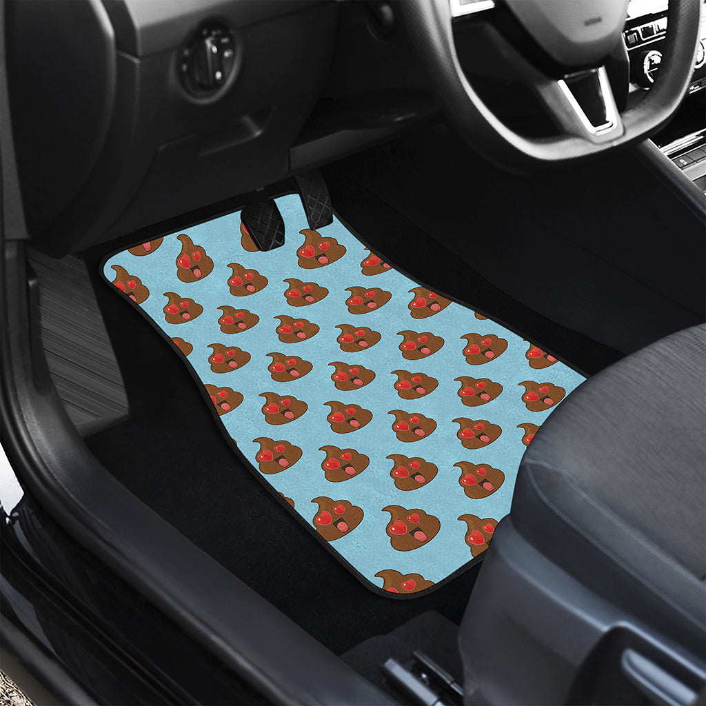 Lovely Poop Pattern Print Front and Back Car Floor Mats