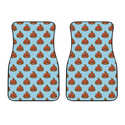 Lovely Poop Pattern Print Front Car Floor Mats